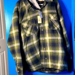 Men’s lined , lightweight flannel jacket